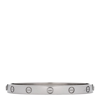 CARTIER 18K White Gold LOVE Bracelet 17