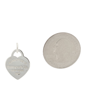 TIFFANY Sterling Silver Return To Tiffany Heart Tag Char,