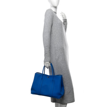 HERMES Negonda Garden Party Tote 36 MM Bleu Hydra
