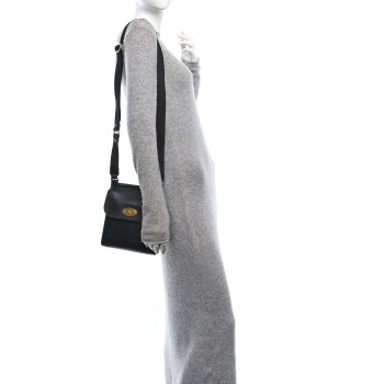 MULBERRY Natural Grain Calfskin Antony Messenger Crossbody Black