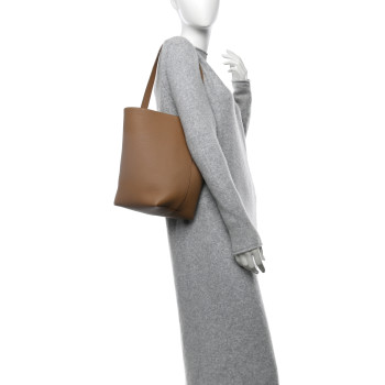 THE ROW Grained Calfskin Medium N/S Park Tote Sandpit