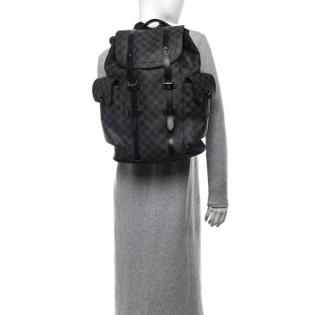 LOUIS VUITTON Damier Graphite Christopher PM Backpack