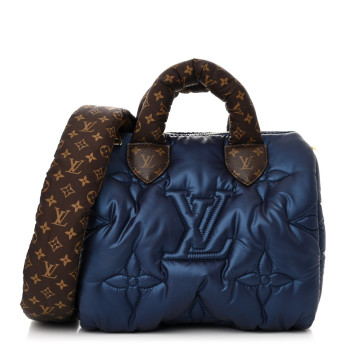 LOUIS VUITTON Econyl Mini Monogram Pillow Speedy Bandouliere 25 Navy