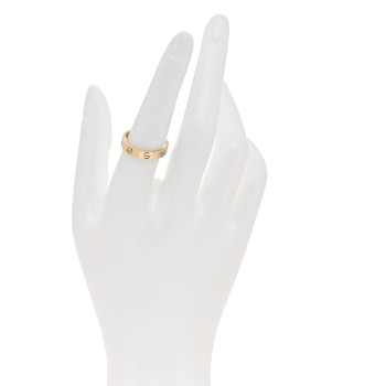 CARTIER 18K Yellow Gold 3.5mm LOVE Wedding Band Ring 54 7