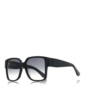 SAINT LAURENT Acetate Square SLM9 002 Sunglasses Black