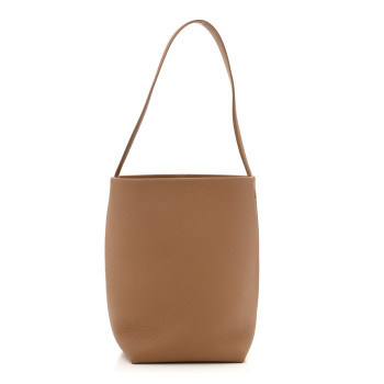 THE ROW Grained Calfskin Medium N/S Park Tote Sandpit