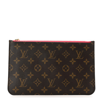 LOUIS VUITTON Monogram Neverfull MM GM Pochette Grenade
