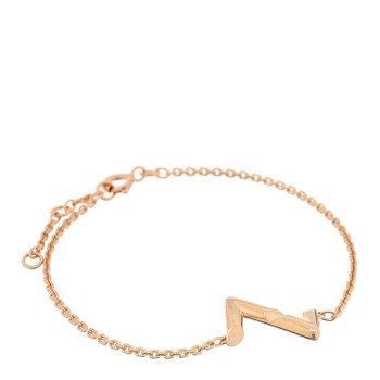 LOUIS VUITTON 18K Rose Gold Volt Upside Down Chain Bracelet