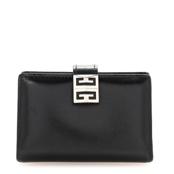 GIVENCHY Lambskin 4G High Frequency Card Case Black