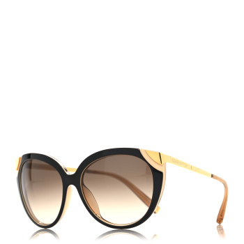LOUIS VUITTON Acetate Metal Amber Sunglasses Z0620E Brown
