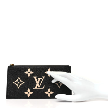 LOUIS VUITTON Empreinte Monogram Giant Crafty Pochette Felicie Zippered Insert Black