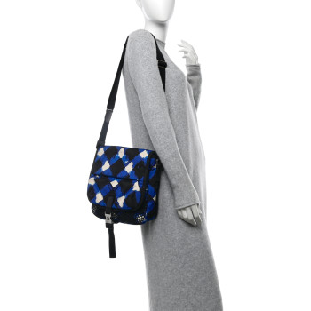 CHANEL Nylon Mesh Airline Messenger Multicolor