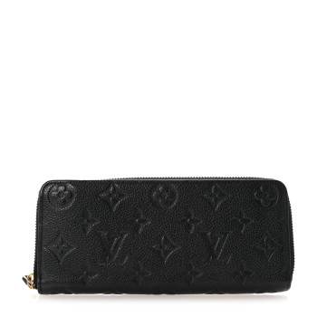 LOUIS VUITTON Empreinte Clemence Wallet Black