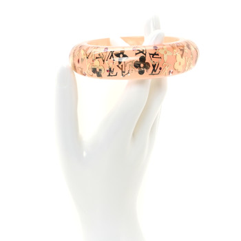 LOUIS VUITTON Resin Swarovski Medium Inclusion Bracelet GM Rose
