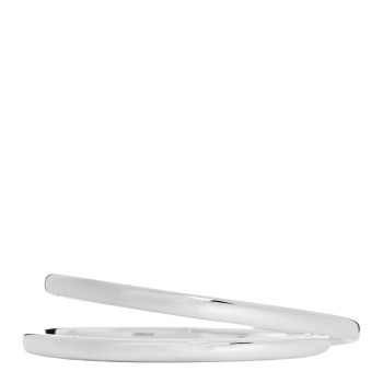 HERMES Sterling Silver Vertige Couer Bracelet ST