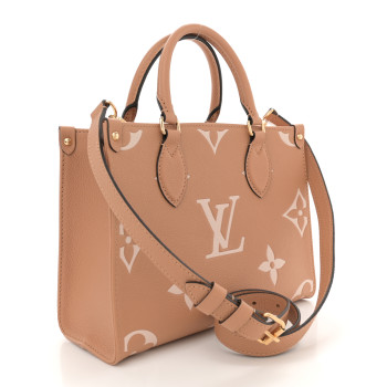 LOUIS VUITTON Empreinte Monogram Giant Onthego PM Arizona Creme
