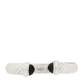 DAVID YURMAN Sterling Silver Black Onyx 10mm Waverly Bracelet