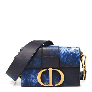 CHRISTIAN DIOR Calfskin Tie Dye 30 Montaigne Box Bag Multicolor