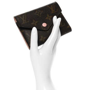 LOUIS VUITTON Monogram Victorine Wallet Rose Ballerine