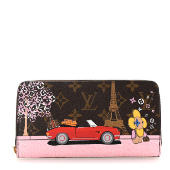 LOUIS VUITTON Monogram 2019 Christmas Animation Zippy Wallet