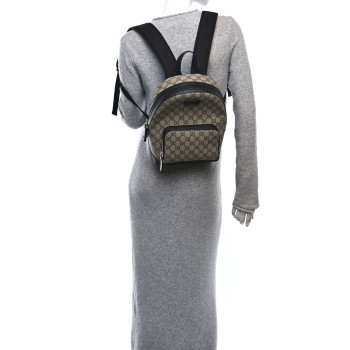 GUCCI GG Supreme Monogram Small Eden Day Backpack Black