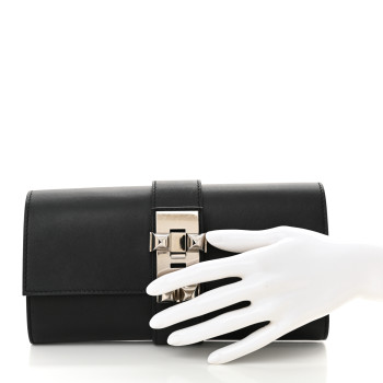 HERMES Swift Medor 23 Clutch Black