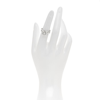 HERMES Sterling Silver PM Collier De Chien Ring 51 5.75