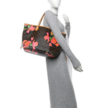 LOUIS VUITTON Monogram Roses Neverfull MM