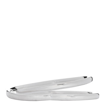 HERMES Sterling Silver Vertige Couer Bracelet ST