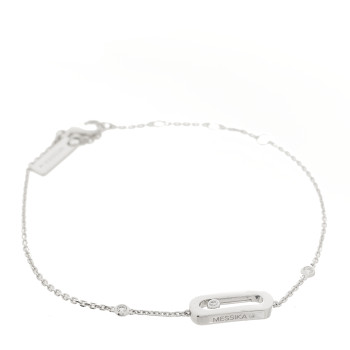 MESSIKA 18K White Gold Diamond Move Uno Bracelet