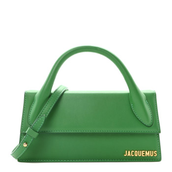 JACQUEMUS Smooth Calfskin Le Chiquito Long Green