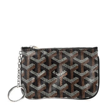 GOYARD Goyardine Nano Senat Key Pouch Black