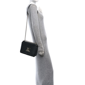 LOUIS VUITTON Epi Twist Shoulder Bag MM Black