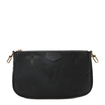 LOUIS VUITTON Empreinte Monogram Giant Multi Pochette Accessories Small Pochette Black