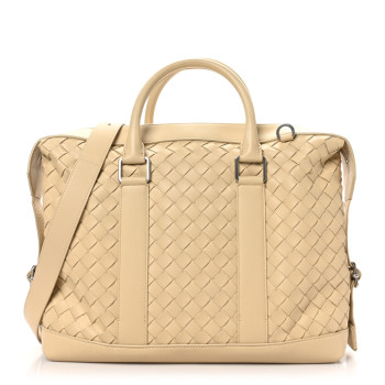BOTTEGA VENETA Nappa Intrecciato Briefcase Porridge