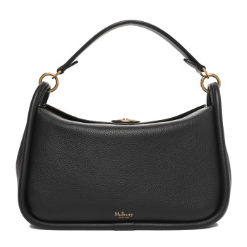 MULBERRY Small Classic Grain Calfskin Small Leighton Black