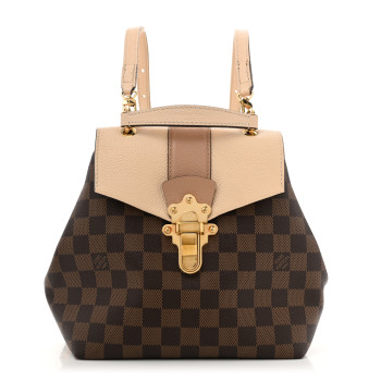 LOUIS VUITTON Damier Ebene Clapton Backpack Creme
