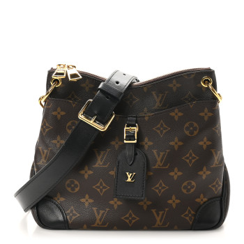 LOUIS VUITTON Monogram Odeon PM Black