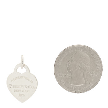TIFFANY Sterling Silver Return To Tiffany Heart Tag Charm