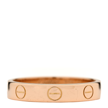 CARTIER 18K Pink Gold 3.5mm LOVE Wedding Band Ring 51 5.75