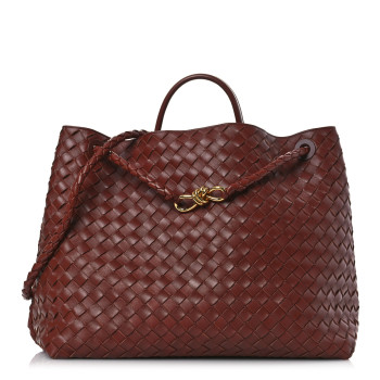 BOTTEGA VENETA Nappa Intrecciato Large Andiamo Shoulder Bag Barolo