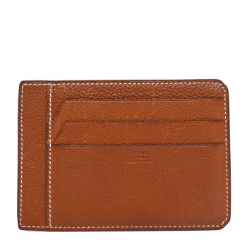 HERMES Barenia Faubourg City 8CC Card Holder Fauve