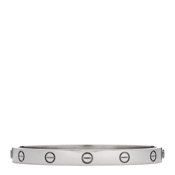 CARTIER 18K White Gold LOVE Bracelet 17