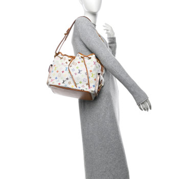 LOUIS VUITTON Monogram Multicolor Petit Noe White LOUIS VUITTON Monogram Multicolor Petit Noe White