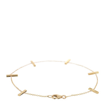 JENNIFER MEYER 18K Yellow Gold Cross Bar Bracelet