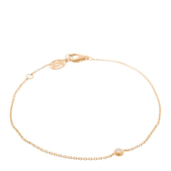 CARTIER 18K Pink Gold Diamond XS D'Amour Bracelet