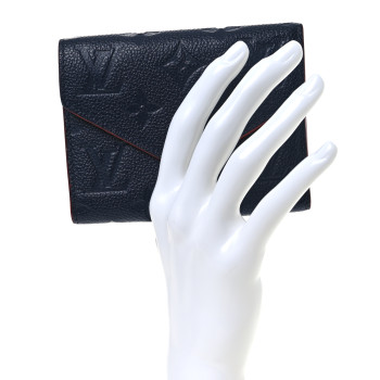 LOUIS VUITTON Empreinte Victorine Wallet Marine Rouge