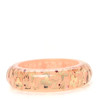 LOUIS VUITTON Resin Swarovski Medium Inclusion Bracelet GM Rose