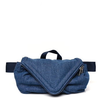 BOTTEGA VENETA Denim Beak Belt Bag Blue
