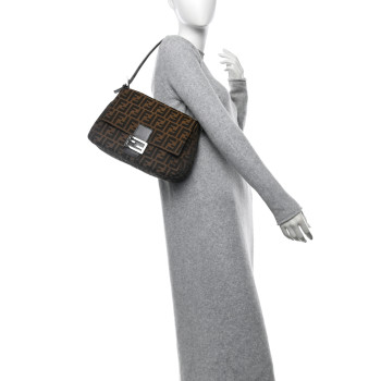FENDI Zucca Mama Baguette Tobacco